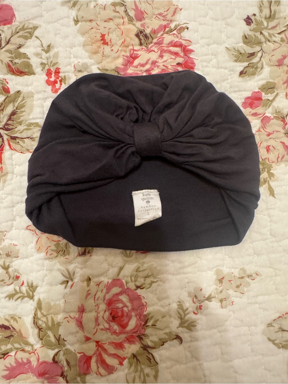 kate quinn Black Knot Turban Headwrap